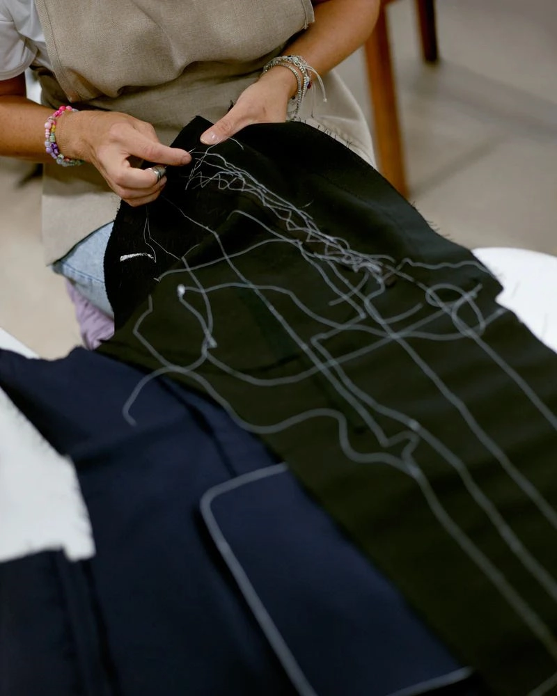 Basting of Canvas by Tenassi